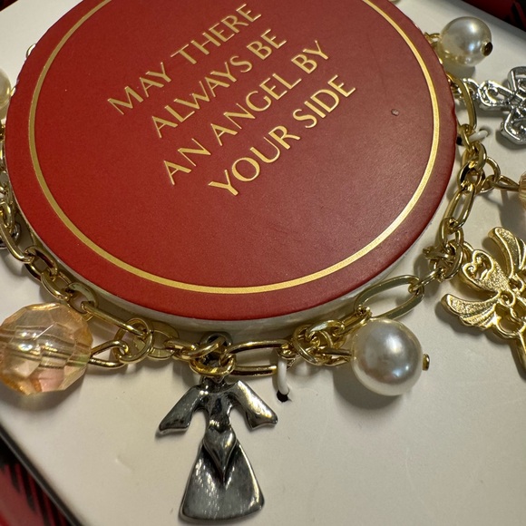 “MAY THERE ALWAYS BE AN ANGEL BY YOUR SIDE”CHARM BRACELET - Picture 9 of 15